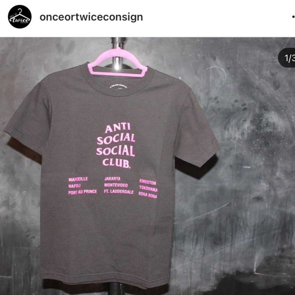 Anti social social club tee